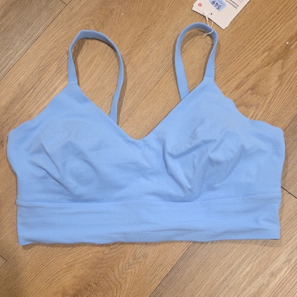 lululemon athletica Other - lululemon athletica Scoopneck Light Blue Bra